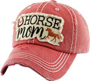 KBV1291 "Horse Mom" Washed vintage Ballcap - MiMi Wholesale