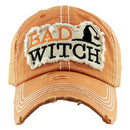 KBV1333 "BAD WITCH" Washed Vintage Ballcap - MiMi Wholesale