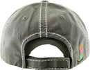 KBV1335 "Cowgirl at Heart" Vintage Washed Baseball Cap - MiMi Wholesale