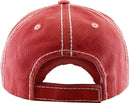 KBV1339 "Living on a Prayer" Vintage Washed Baseball Cap - MiMi Wholesale
