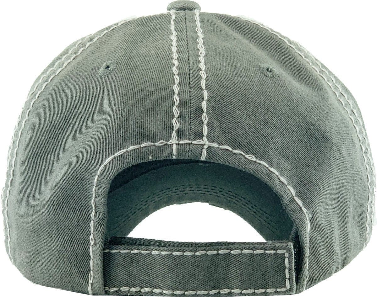 KBV1339 "Living on a Prayer" Vintage Washed Baseball Cap - MiMi Wholesale