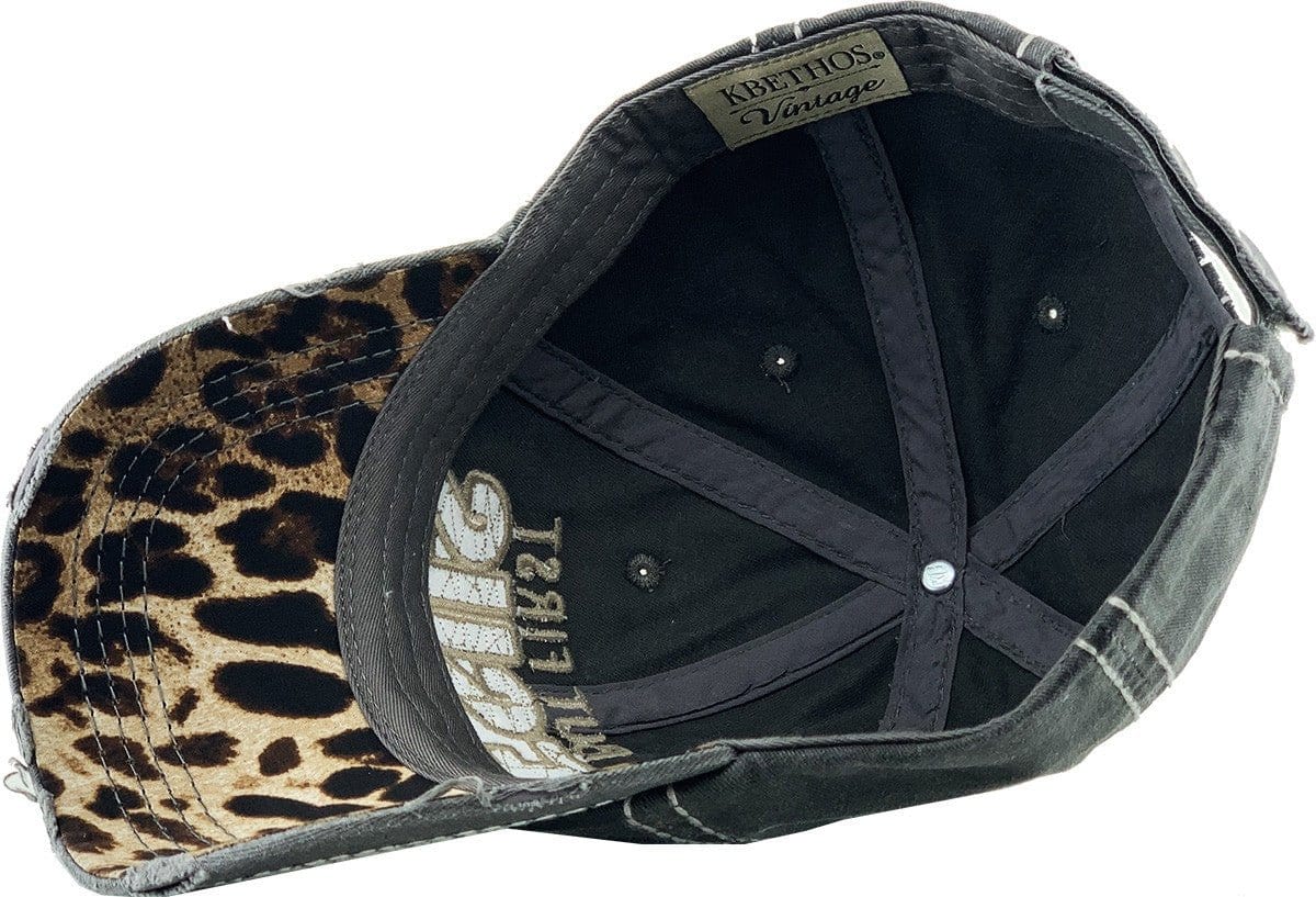KBV1342 "Butt First Jesus" Vintage Washed Baseball Cap - MiMi Wholesale