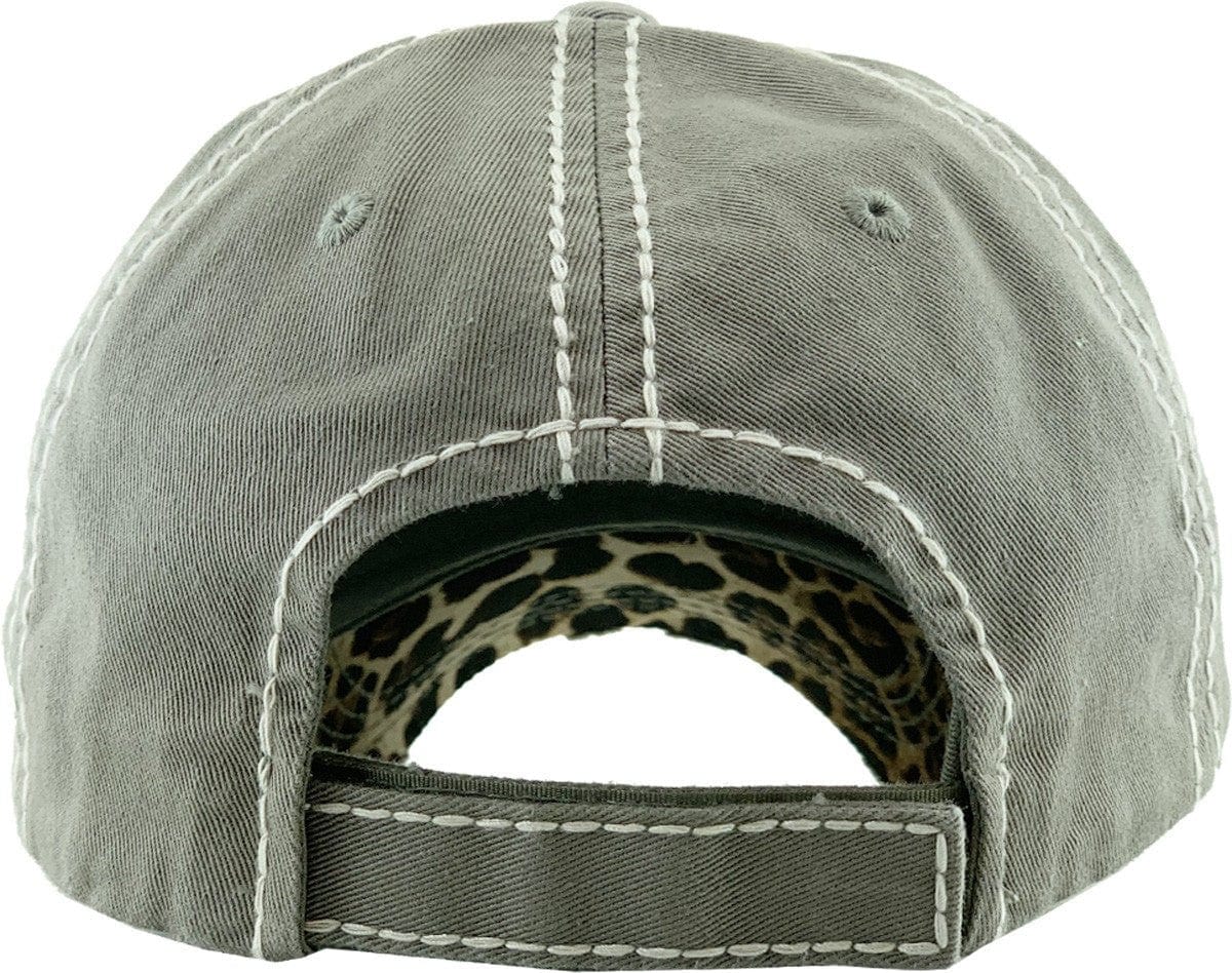KBV1342 "Butt First Jesus" Vintage Washed Baseball Cap - MiMi Wholesale
