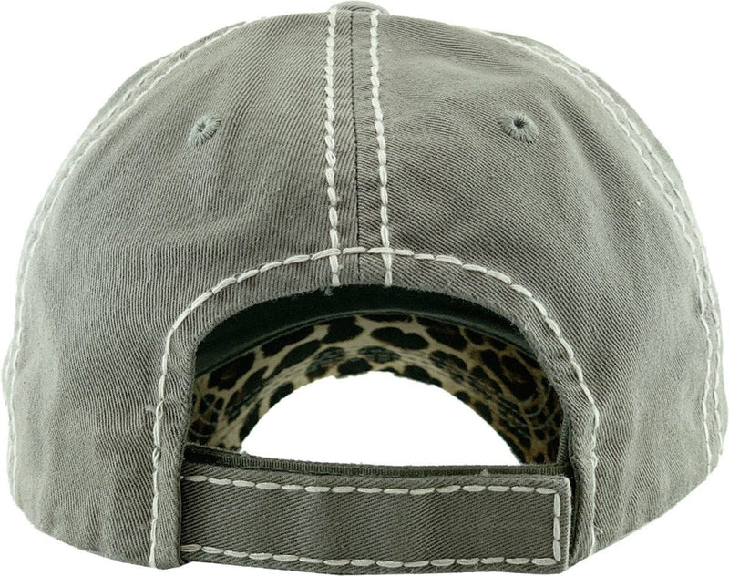 KBV1342 "Butt First Jesus" Vintage Washed Baseball Cap - MiMi Wholesale