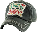 KBV1349 "Santa Why You Be Judgin'?" Vintage Washed Baseball Cap - MiMi Wholesale