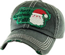 KBV1350 "Merry Christmas Y'all" Vintage Washed Baseball Cap - MiMi Wholesale