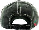 KBV1350 "Merry Christmas Y'all" Vintage Washed Baseball Cap - MiMi Wholesale