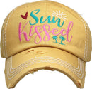 KBV1354 "Sun Kissed" Vintage Washed Baseball Cap - MiMi Wholesale