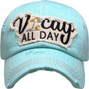 KBV1355 "Vacay All Day" Vintage Washed Baseball Cap - MiMi Wholesale