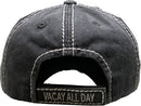 KBV1355 "Vacay All Day" Vintage Washed Baseball Cap - MiMi Wholesale