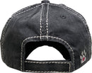 KBV1368 "Paw Love" Vintage Washed Baseball Cap - MiMi Wholesale