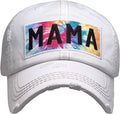 KBV1375 "Mama Tie Dye" Vintage Washed Baseball Cap - MiMi Wholesale