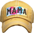 KBV1375 "Mama Tie Dye" Vintage Washed Baseball Cap - MiMi Wholesale