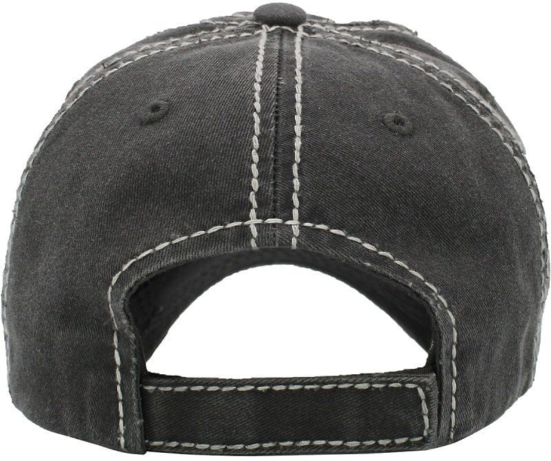 KBV1380 "The Adventure Begins" Vintage Washed Baseball Cap - MiMi Wholesale