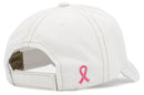 KBV1388 "Believe" Pink Ribbon Vintage Washed Baseball Cap - MiMi Wholesale