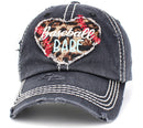 KBV1393 "Baseball Babe" Vintage Washed Baseball Cap - MiMi Wholesale
