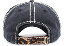 KBV1393 "Baseball Babe" Vintage Washed Baseball Cap - MiMi Wholesale
