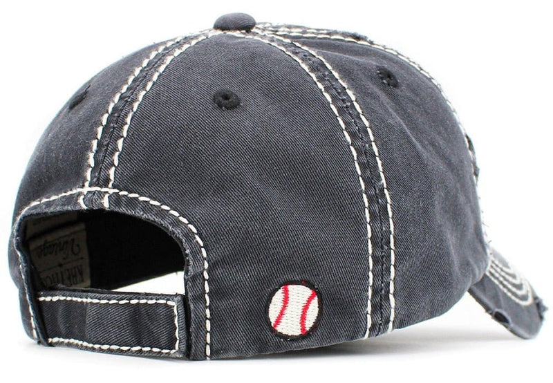 KBV1394 "Baseball Mom" Vintage Washed Baseball Cap - MiMi Wholesale