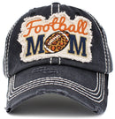 KBV1395 "Football Mom" Vintage Washed Baseball Cap - MiMi Wholesale