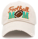 KBV1395 "Football Mom" Vintage Washed Baseball Cap - MiMi Wholesale