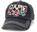 KBV1396 "Game Day" Vintage Washed Baseball Cap - MiMi Wholesale