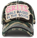 KBV1413 "Grits" Vintage Distressed Cotton Cap - MiMi Wholesale