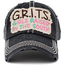 KBV1413 "Grits" Vintage Distressed Cotton Cap - MiMi Wholesale