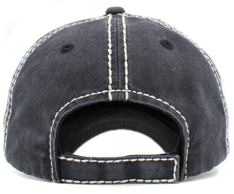 KBV1425 "Blessed Mom" Vintage Washed Baseball Cap - MiMi Wholesale
