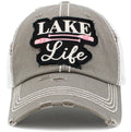 KBV1428 "Lake Life" Vintage Distressed Cotton Cap - MiMi Wholesale