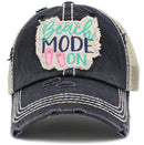 KBV1430 "Beach Mode On" Vintage Distressed Ballcap - MiMi Wholesale