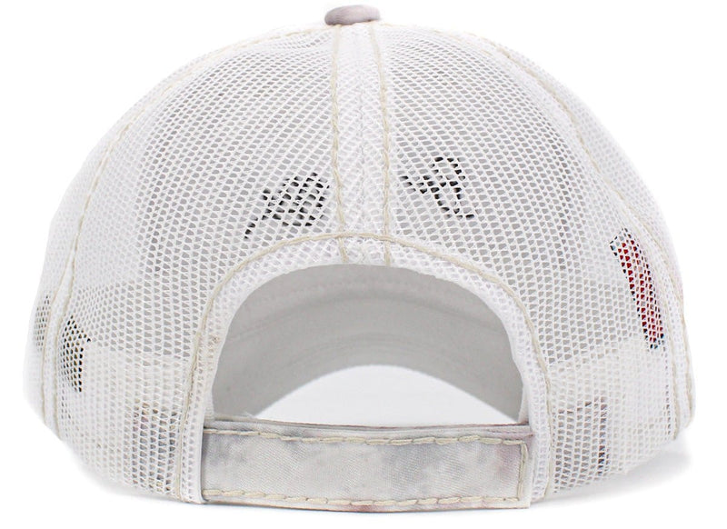 KBV1432 "Be Happy" Vintage Washed Baseball Cap - MiMi Wholesale