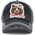 KBV1434 "Mama Bear" Vintage Washed Ball Cap - MiMi Wholesale