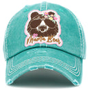 KBV1434 "Mama Bear" Vintage Washed Ball Cap - MiMi Wholesale