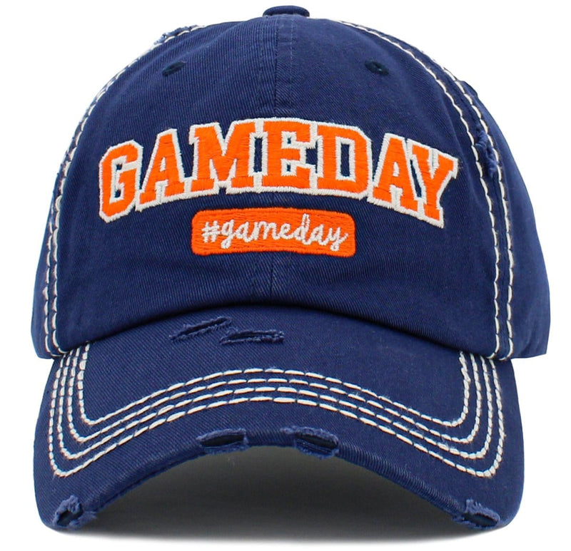 KBV1454 "Game Day" Washed Vintage Ballcap Hat - MiMi Wholesale
