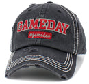 KBV1454 "Game Day" Washed Vintage Ballcap Hat - MiMi Wholesale