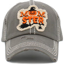 KBV1466 "Momster" Washed Vintage Ballcap - MiMi Wholesale