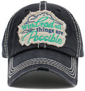 KBV1471 'With God All things are possible' Vintage Ballcap - MiMi Wholesale