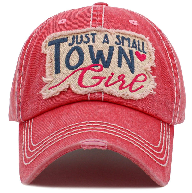 KBV1473 'Just a small town girl' Vintage Ballcap - MiMi Wholesale
