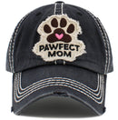 KBV1474 'Pawfect Mom' Washed Vintage Ballcap - MiMi Wholesale
