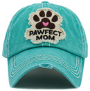 KBV1474 'Pawfect Mom' Washed Vintage Ballcap - MiMi Wholesale