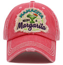 KBV1489 'Mamacita Needs a Margarita' Washed Vintage Ballcap - MiMi Wholesale