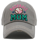 KBV1490 Baseball Mom Washed Vintage Ballcap - MiMi Wholesale