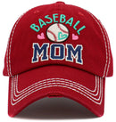 KBV1490 Baseball Mom Washed Vintage Ballcap - MiMi Wholesale