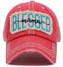 KBV1492 Blessed Mama Washed Vintage Ballcap - MiMi Wholesale