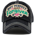 KBV1494 Not Perfect Just Forgiven Washed Vintage Ballcap - MiMi Wholesale