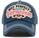 KBV1494 Not Perfect Just Forgiven Washed Vintage Ballcap - MiMi Wholesale