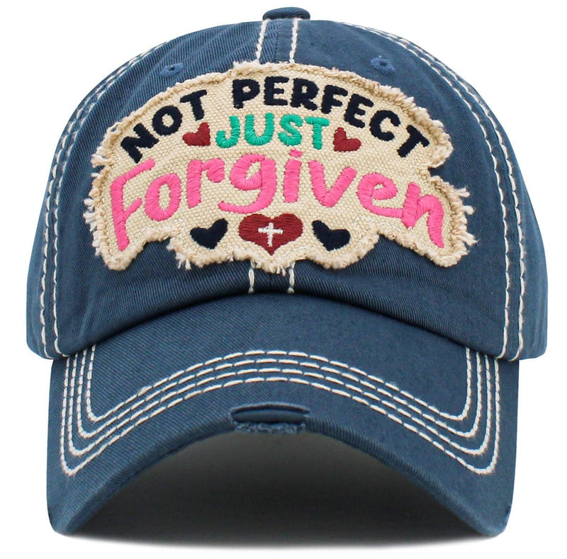 KBV1494 Not Perfect Just Forgiven Washed Vintage Ballcap - MiMi Wholesale
