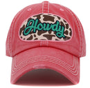 KBV1495 Howdy Washed Vintage Ballcap - MiMi Wholesale