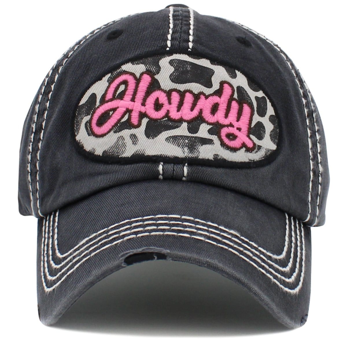 KBV1495 Howdy Washed Vintage Ballcap - MiMi Wholesale