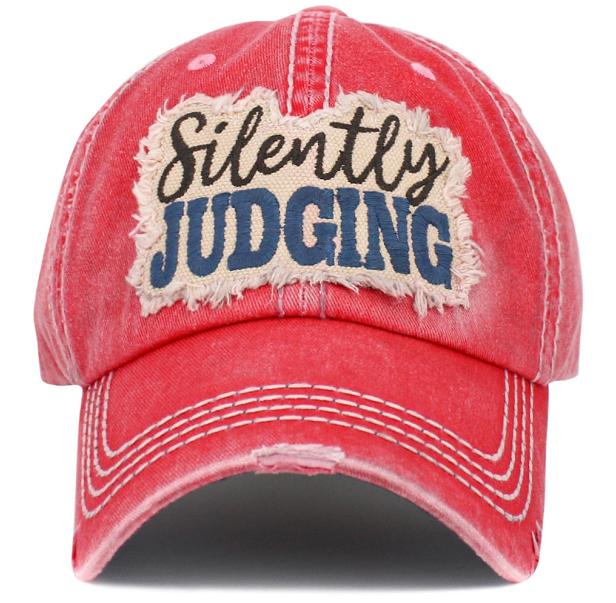 KBV1534 Silently Judging Washed Vintage Cap - MiMi Wholesale